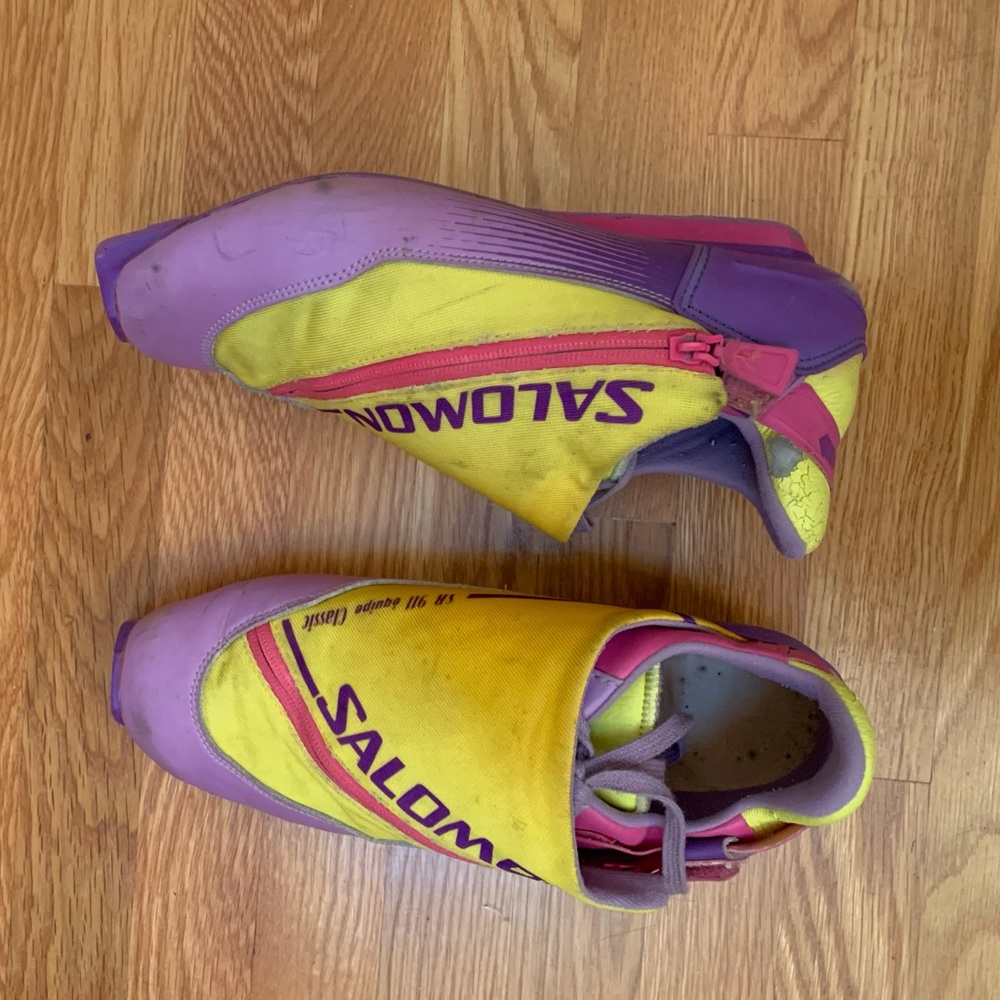 Salomon cross country ski boots SNS 80s style